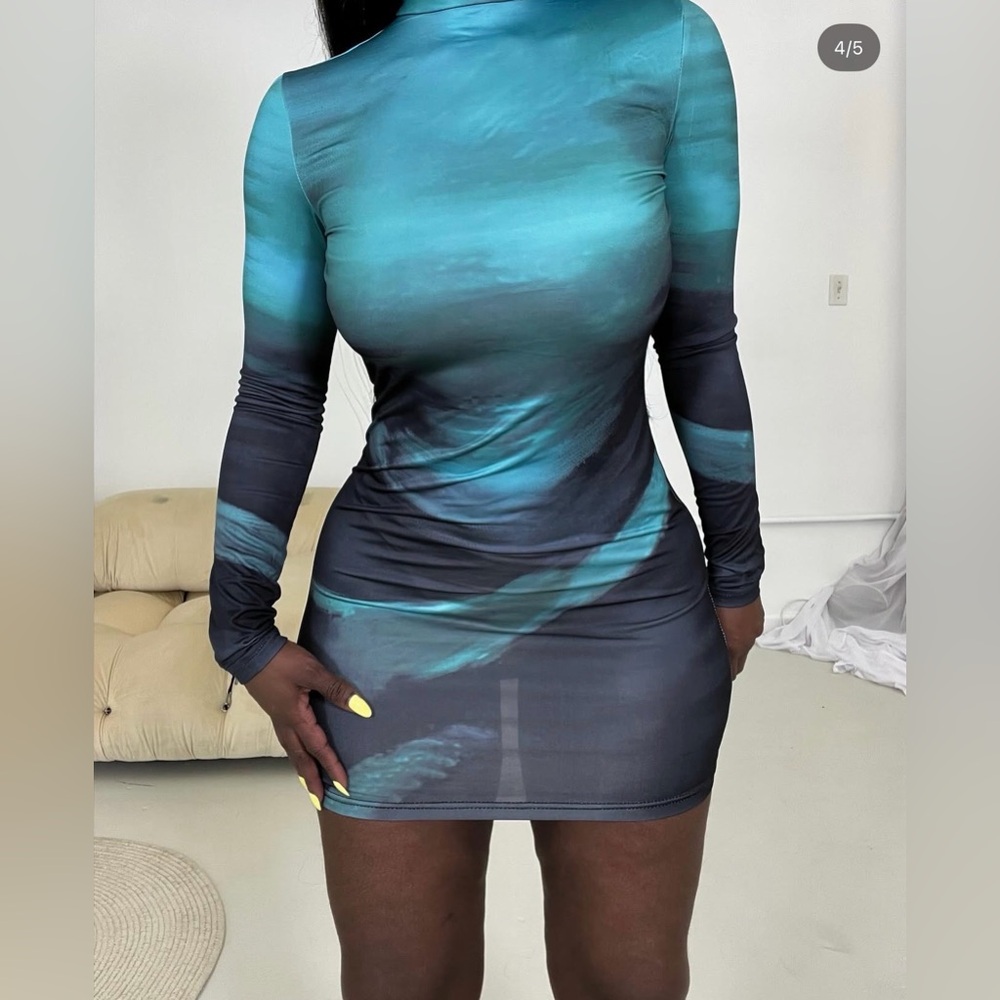 Maya Long Sleeve Mini Dress
